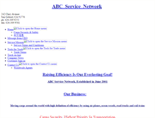 Tablet Screenshot of abcservicenetwork.com